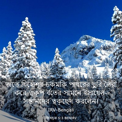 Picture 03 - যিহোচূৱা 5:3 BENIRV - তাতে যিহোশূয় - Bible Verse Picture