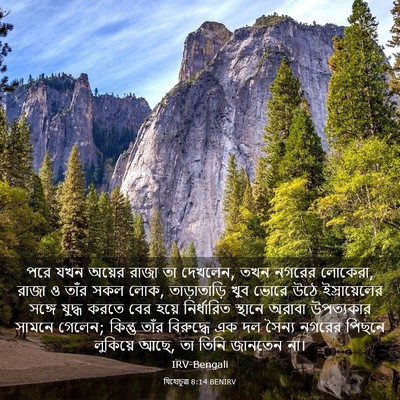 Picture 03 - যিহোচূৱা 8:14 BENIRV - পরে যখন অয়ের রাজা - Bible Verse Picture