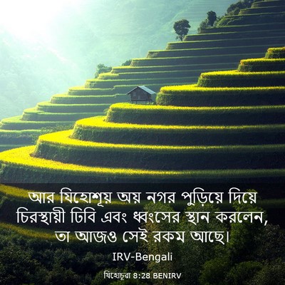 Picture 03 - যিহোচূৱা 8:28 BENIRV - আর যিহোশূয় অয় - Bible Verse Picture