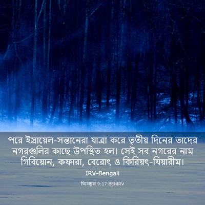 Picture 03 - যিহোচূৱা 9:17 BENIRV - পরে - Bible Verse Picture
