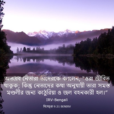 Picture 03 - যিহোচূৱা 9:21 BENIRV - অতএব নেতারা - Bible Verse Picture