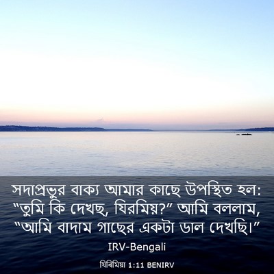Picture 03 - যিৰিমিয়া 1:11 BENIRV - সদাপ্রভুর বাক্য - Bible Verse Picture