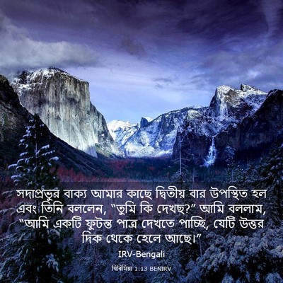 Picture 03 - যিৰিমিয়া 1:13 BENIRV - সদাপ্রভুর বাক্য - Bible Verse Picture