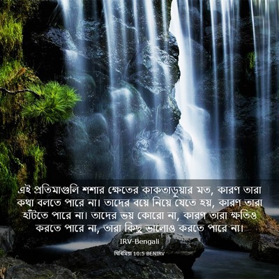 Picture 03 - যিৰিমিয়া 10:5 BENIRV - এই প্রতিমাগুলি - Bible Verse Picture