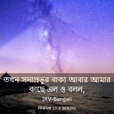 Picture 03 - যিৰিমিয়া 13:8 BENIRV - তখন সদাপ্রভুর - Bible Verse Picture