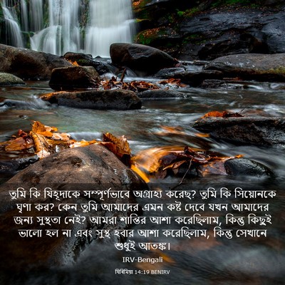 Picture 03 - যিৰিমিয়া 14:19 BENIRV - তুমি কি যিহূদাকে - Bible Verse Picture