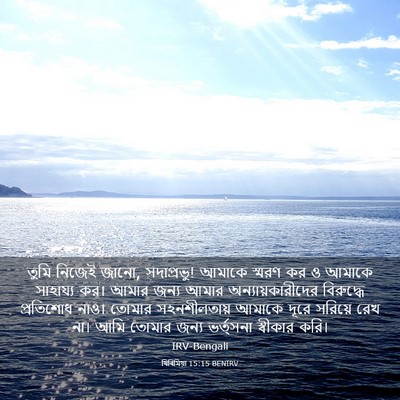 Picture 03 - যিৰিমিয়া 15:15 BENIRV - তুমি নিজেই জানো, - Bible Verse Picture