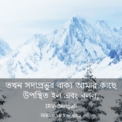 Picture 03 - যিৰিমিয়া 18:5 BENIRV - তখন সদাপ্রভুর - Bible Verse Picture