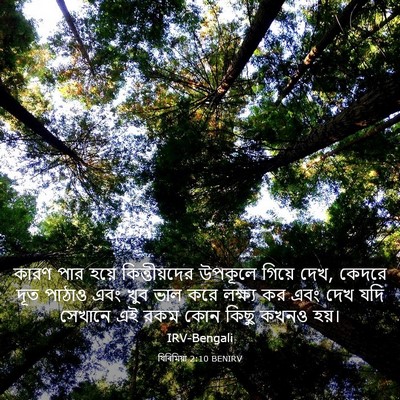 Picture 03 - যিৰিমিয়া 2:10 BENIRV - কারণ পার হয়ে - Bible Verse Picture