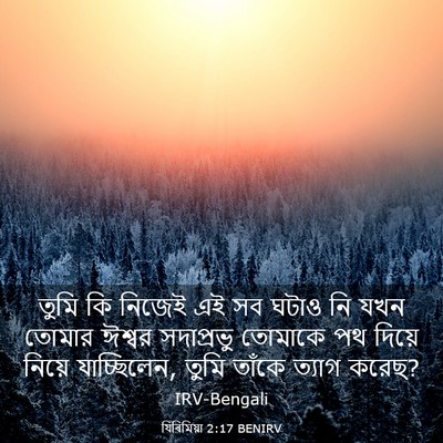 Picture 03 - যিৰিমিয়া 2:17 BENIRV - তুমি কি নিজেই এই সব - Bible Verse Picture