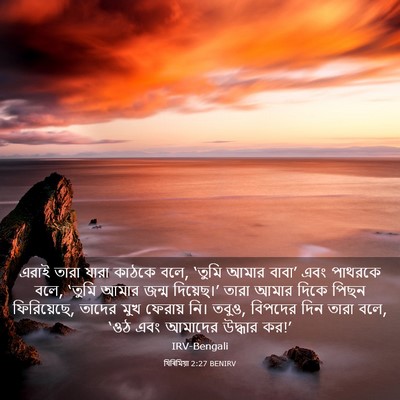 Picture 03 - যিৰিমিয়া 2:27 BENIRV - এরাই তারা যারা - Bible Verse Picture