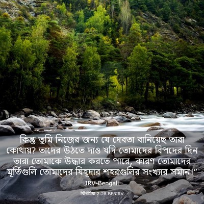 Picture 03 - যিৰিমিয়া 2:28 BENIRV - কিন্তু তুমি নিজের - Bible Verse Picture