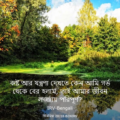 Picture 03 - যিৰিমিয়া 20:18 BENIRV - কষ্ট আর যন্ত্রণা - Bible Verse Picture
