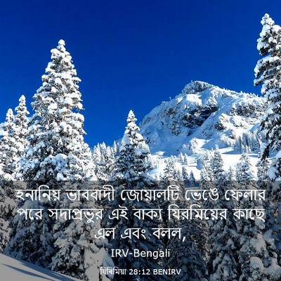 Picture 03 - যিৰিমিয়া 28:12 BENIRV - হনানিয় ভাববাদী - Bible Verse Picture