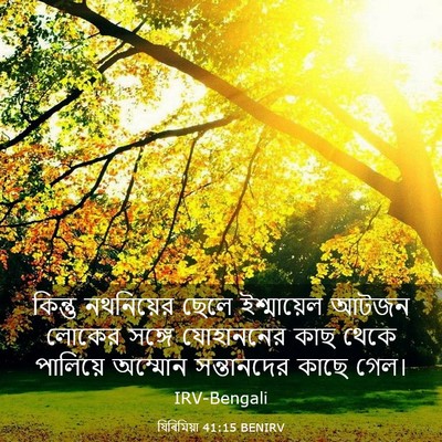 Picture 03 - যিৰিমিয়া 41:15 BENIRV - কিন্তু নথনিয়ের - Bible Verse Picture