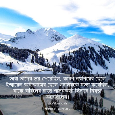 Picture 03 - যিৰিমিয়া 41:18 BENIRV - তারা তাদের ভয় - Bible Verse Picture