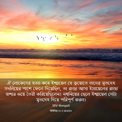 Picture 03 - যিৰিমিয়া 41:9 BENIRV - ঐ লোকেদের হত্যা - Bible Verse Picture