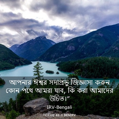 Picture 03 - যিৰিমিয়া 42:3 BENIRV - আপনার ঈশ্বর - Bible Verse Picture