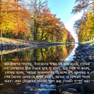 Picture 03 - যিৰিমিয়া 44:25 BENIRV - বাহিনীগণের - Bible Verse Picture