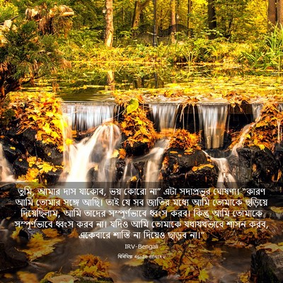 Picture 03 - যিৰিমিয়া 46:28 BENIRV - তুমি, আমার দাস - Bible Verse Picture