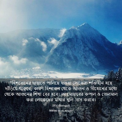 Picture 03 - যিৰিমিয়া 48:45 BENIRV - “হিশবোনের ছায়াতে - Bible Verse Picture