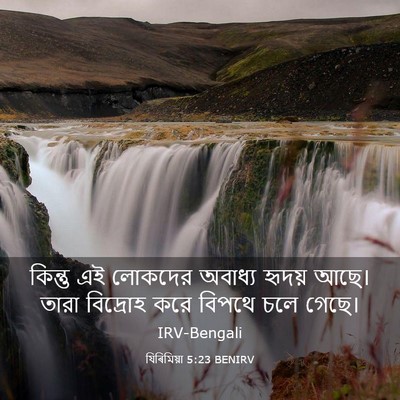 Picture 03 - যিৰিমিয়া 5:23 BENIRV - কিন্তু এই লোকদের - Bible Verse Picture