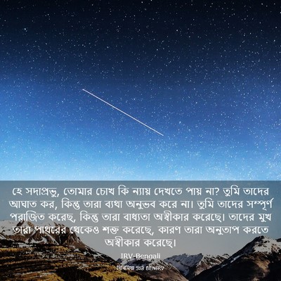 Picture 03 - যিৰিমিয়া 5:3 BENIRV - হে সদাপ্রভু, তোমার - Bible Verse Picture