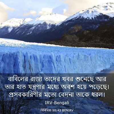 Picture 03 - যিৰিমিয়া 50:43 BENIRV - বাবিলের রাজা - Bible Verse Picture