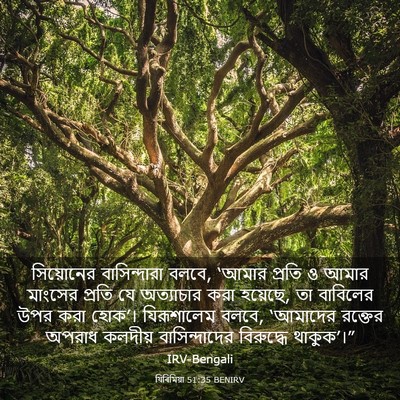 Picture 03 - যিৰিমিয়া 51:35 BENIRV - সিয়োনের - Bible Verse Picture
