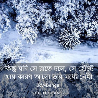 Picture 03 - যোহন 11:10 BENIRV - কিন্তু যদি সে রাতে - Bible Verse Picture