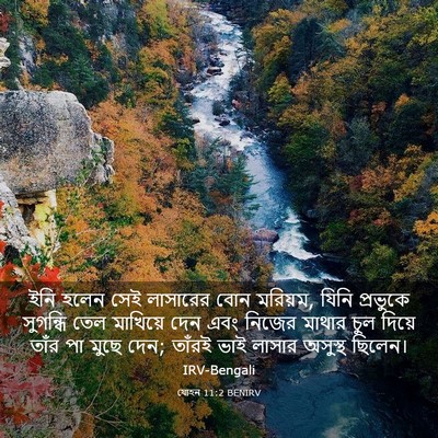Picture 03 - যোহন 11:2 BENIRV - ইনি হলেন সেই - Bible Verse Picture