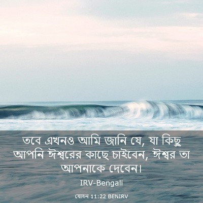 Picture 03 - যোহন 11:22 BENIRV - তবে এখনও আমি জানি - Bible Verse Picture