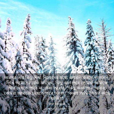Picture 03 - যোহন 16:17 BENIRV - তারপর তাঁর কিছু - Bible Verse Picture