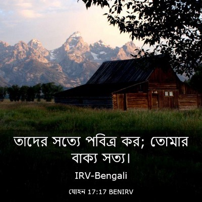 Picture 03 - যোহন 17:17 BENIRV - তাদের সত্যে - Bible Verse Picture