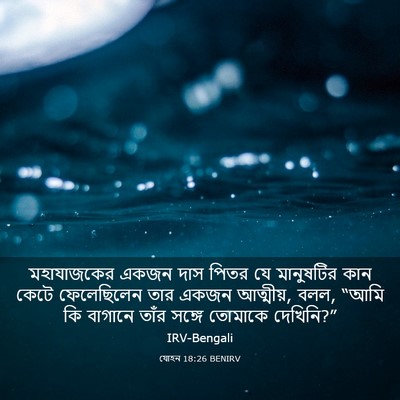 Picture 03 - যোহন 18:26 BENIRV - মহাযাজকের একজন - Bible Verse Picture