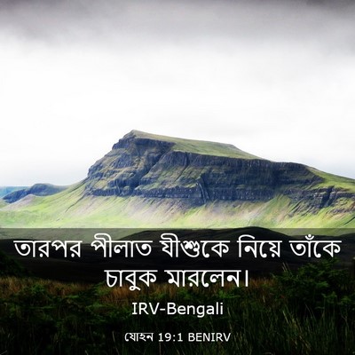 Picture 03 - যোহন 19:1 BENIRV - তারপর পীলাত - Bible Verse Picture