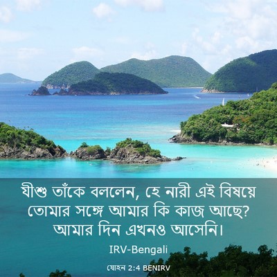 Picture 03 - যোহন 2:4 BENIRV - যীশু তাঁকে বললেন, - Bible Verse Picture