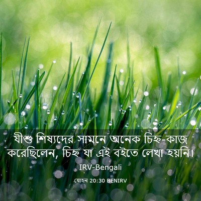 Picture 03 - যোহন 20:30 BENIRV - যীশু শিষ্যদের - Bible Verse Picture