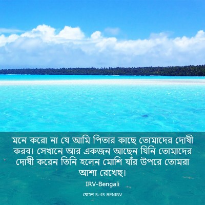 Picture 03 - যোহন 5:45 BENIRV - মনে করো না যে আমি - Bible Verse Picture