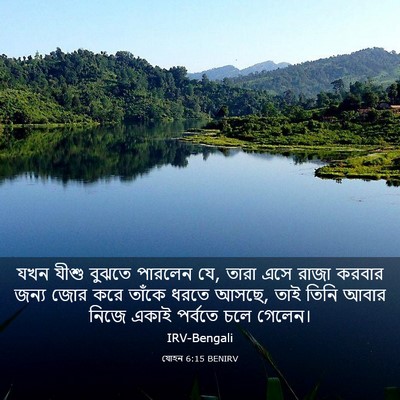 Picture 03 - যোহন 6:15 BENIRV - যখন যীশু বুঝতে - Bible Verse Picture