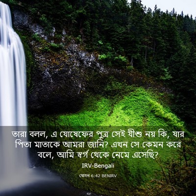 Picture 03 - যোহন 6:42 BENIRV - তারা বলল, এ যোষেফের - Bible Verse Picture