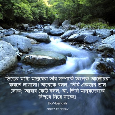Picture 03 - যোহন 7:12 BENIRV - ভিড়ের মধ্যে - Bible Verse Picture