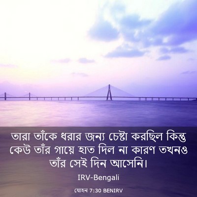 Picture 03 - যোহন 7:30 BENIRV - তারা তাঁকে ধরার - Bible Verse Picture