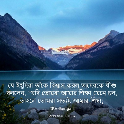 Picture 03 - যোহন 8:31 BENIRV - যে ইহূদিরা তাঁকে - Bible Verse Picture