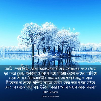Picture 03 - যোৱেল 2:20 BENIRV - আমি উত্তর দিক থেকে - Bible Verse Picture