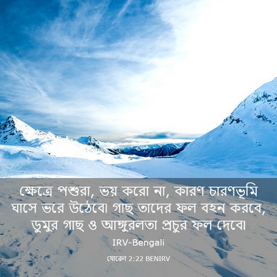 Picture 03 - যোৱেল 2:22 BENIRV - ক্ষেত্রে পশুরা, - Bible Verse Picture