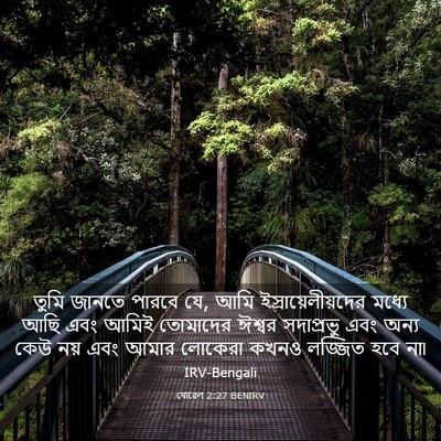 Picture 03 - যোৱেল 2:27 BENIRV - তুমি জানতে পারবে - Bible Verse Picture