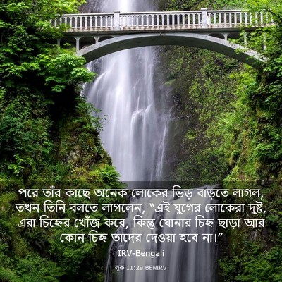 Picture 03 - লূক 11:29 BENIRV - পরে তাঁর কাছে অনেক - Bible Verse Picture