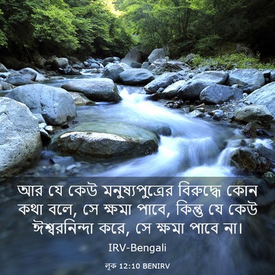 Picture 03 - লূক 12:10 BENIRV - আর যে কেউ - Bible Verse Picture