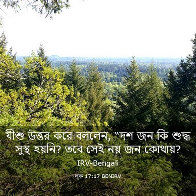 Picture 03 - লূক 17:17 BENIRV - যীশু উত্তর করে - Bible Verse Picture